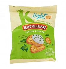 Сухарики Кириешки Light Сметана с зеленью (33 гр)