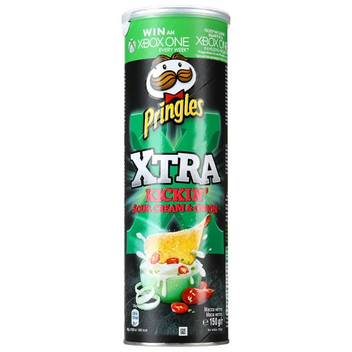Чипсы Pringles XTRA Сметана и Лук (150 гр)