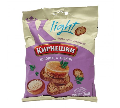 Сухарики Кириешки Light Холодец с хреном (80 гр)