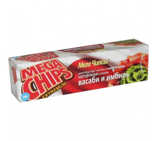 Чипсы Mega Chips Васаби и имбирь (100 гр)