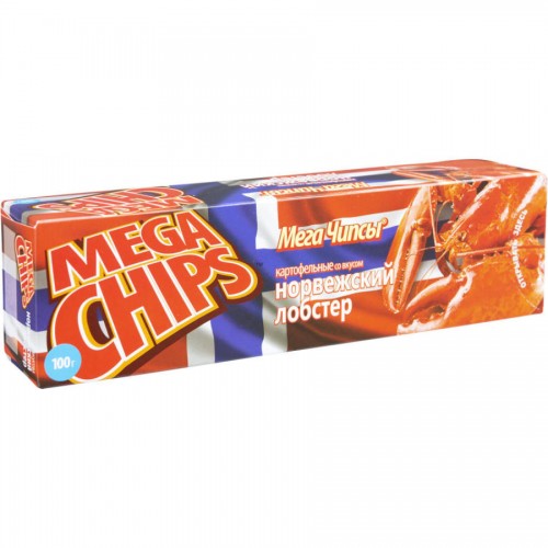 Чипсы Mega Chips Норвежский лобстер (100 гр)