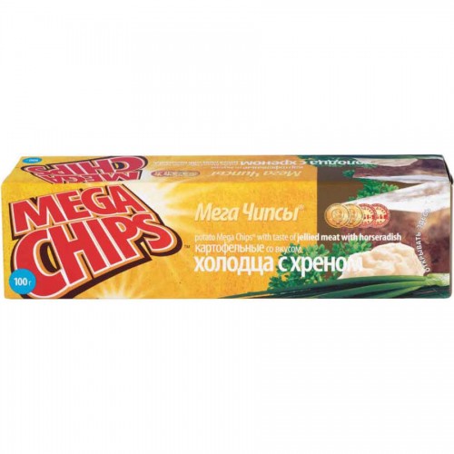 Чипсы Mega Chips Холодец с хреном (100 гр)
