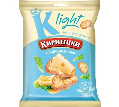 Сухарики Кириешки Light Сливочный сыр (80 гр)