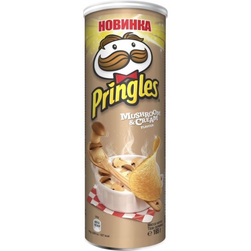 Чипсы Pringles Грибы со сметаной (165 гр)
