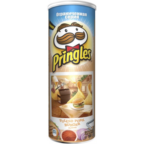 Чипсы Pringles Бургер со свининой (165 гр)