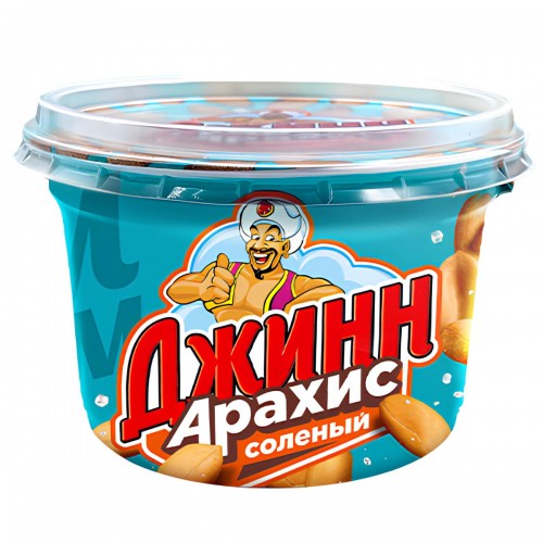 Арахис жареный Джинн солёный (130 гр) пл/стакан