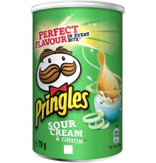 Чипсы Pringles Сметана и лук (70 гр)