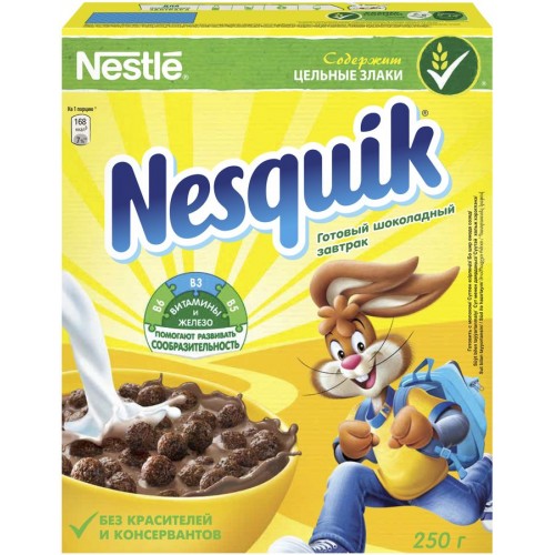 Шоколадные шарики Nestle Nesquik (250 гр) к/к