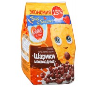 Шарики шоколадные Любятово Готовый завтрак (350 гр)