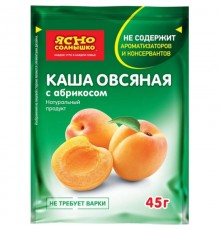 Каша овсяная Ясно Солнышко с абрикосом НТВ (45 гр)