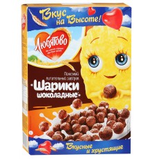 Шарики шоколадные Любятово Готовый завтрак (250 гр)