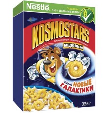 Готовый завтрак Nestle Kosmostars Медовые звездочки и галактики (325 гр)