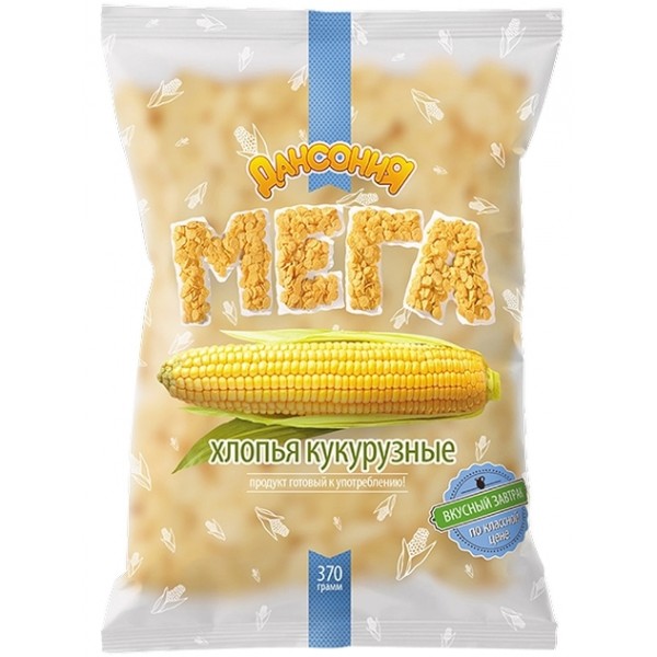 Хлопья кукурузные Дансония Мега (370 гр) м/у Хлопья кукурузные Дансония Мега (370 гр) м/у