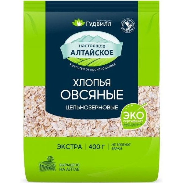 Хлопья овсяные Экстра Гудвилл НТВ (400 гр)
