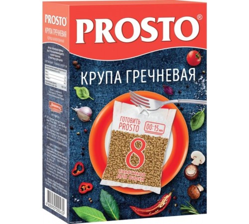 Крупа гречневая Prosto (8*62.5 гр)