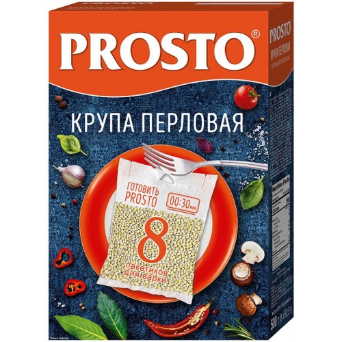 Крупа перловая Prosto (8*62.5 гр)