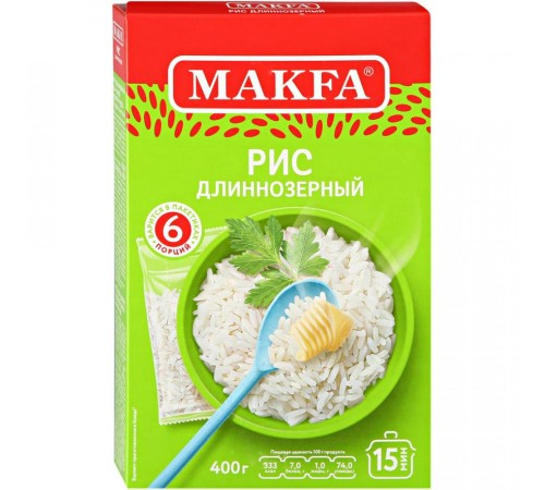 Рис Басмати Макфа для варки в пакетиках (6*66.5 гр)