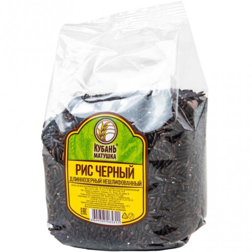 Рис черный нешлифованный Кубань-Матушка (500 гр)