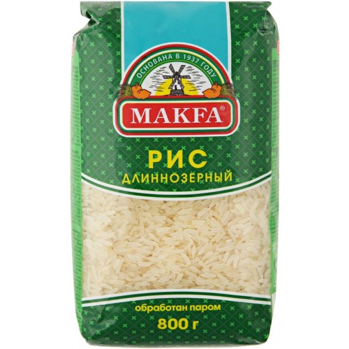 Рис длиннозерный Макфа пропаренный (800 гр)