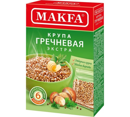 Крупа Гречневая Макфа Ядрица (6*66.5 гр)