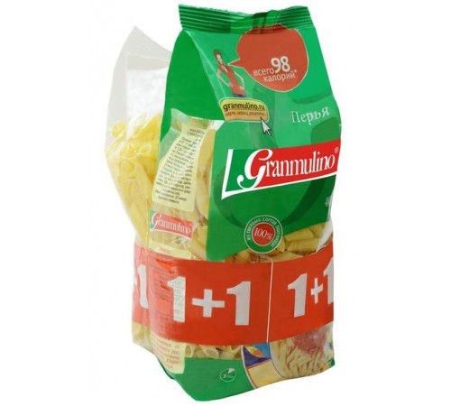 Макароны Granmulino Перья № 54 1+1 (700 гр)