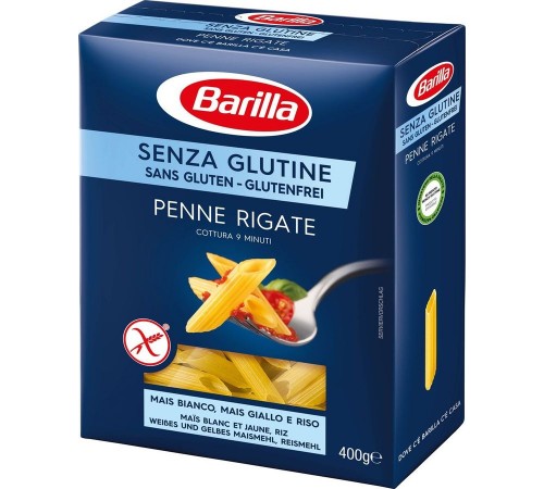 Макароны Barilla Penne Rigate без глютена (400 гр)