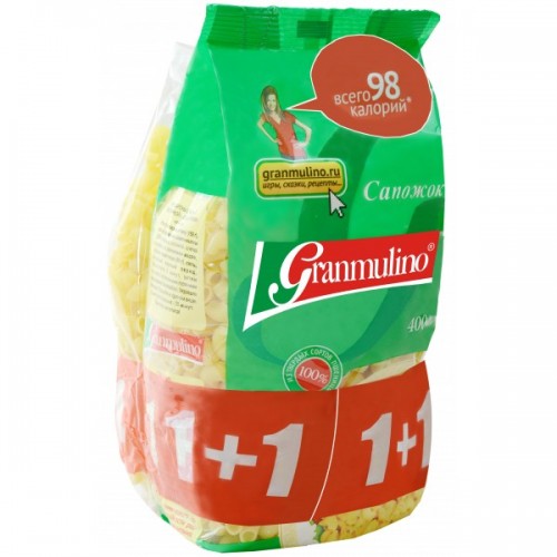 Макароны Granmulino Сапожок 1+1 (750 гр)