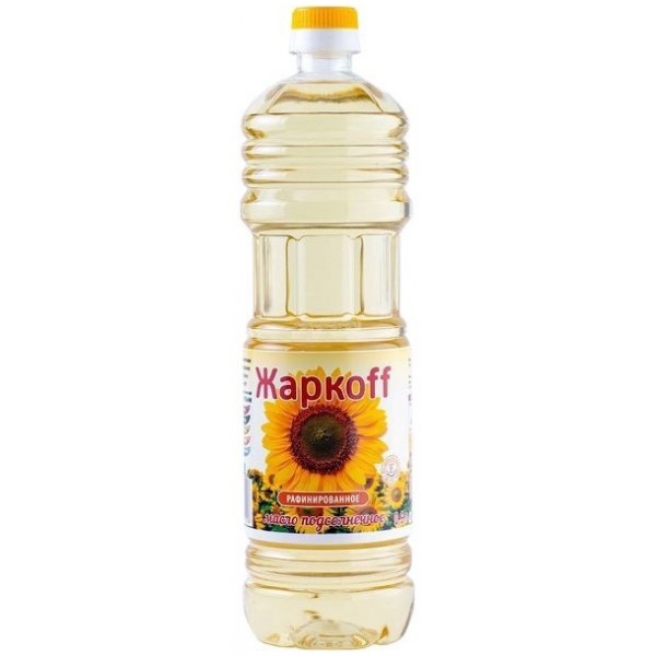 Масло подсолнечное Жаркоff рафинированное (900 мл) Масло подсолнечное Жаркоff рафинированное (900 мл)