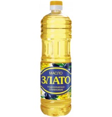 Масло подсолнечно-оливковое Злато рафинированное (1 л)