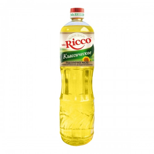 Масло подсолнечное Mr.Ricco Organic рафинированное (1 л)