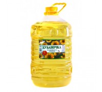 Масло подсолнечное Кубаночка рафинированное (5 л)