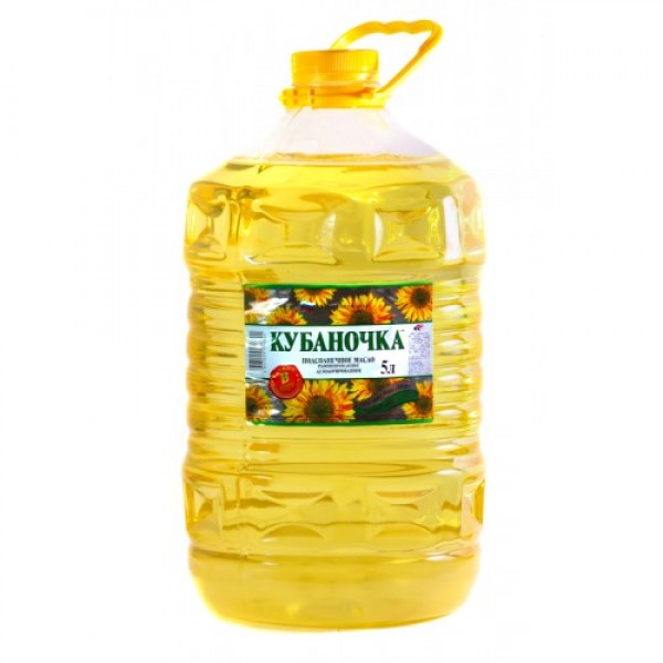 Масло подсолнечное Кубаночка рафинированное (5 л) Масло подсолнечное Кубаночка рафинированное (5 л)