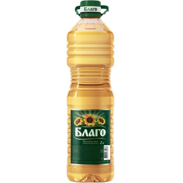 Масло подсолнечное Благо рафинированное (2 л) Масло подсолнечное Благо рафинированное (2 л)