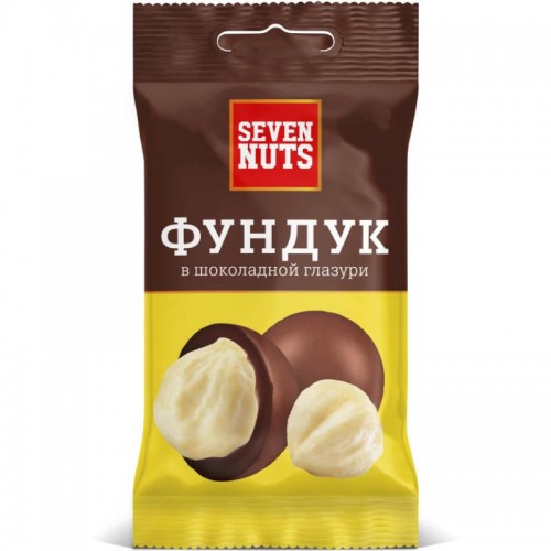 Фундук Seven Nuts в шоколадной глазури (50 гр)