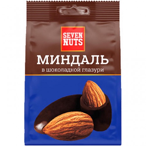 Миндаль Seven Nuts в шоколадной глазури (150 гр)
