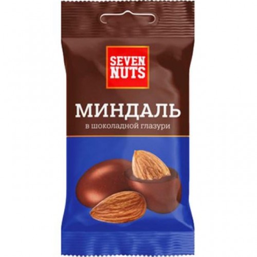 Миндаль Seven Nuts в шоколадной глазури (50 гр)