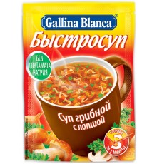 Суп Gallina Blanca Быстросуп грибной с лапшой (15 гр)