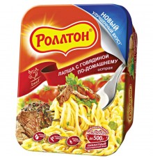 Лапша Роллтон По-домашнему с говядиной (90 гр)