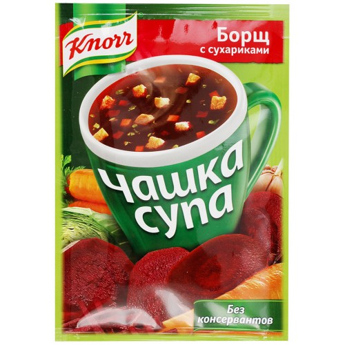 Суп Knorr Чашка супа Борщ с сухариками (14.8 гр)