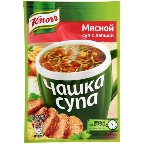 Суп Knorr Чашка супа Мясной с лапшой (14 гр)