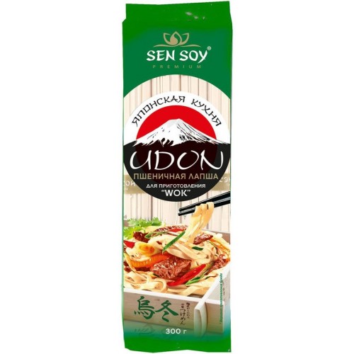 Лапша пшеничная Udon Sen Soy Premium (300 гр)