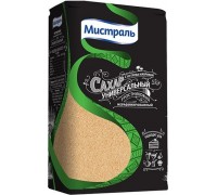 Сахар тростниковый Мистраль коричневый универсальный (1 кг)