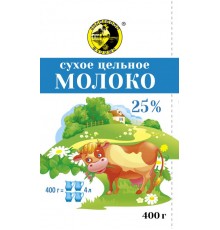 Молоко сухое Солнечный Остров цельное 25% (400 гр)