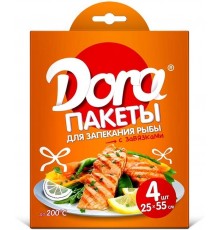 Пакеты для запекания Dora Для рыбы 25*55 см (4 шт)