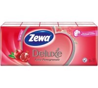 Платочки носовые Zewa Deluxe Гранат (10*10 шт)