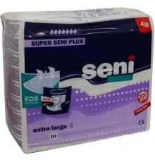 Подгузники для взрослых Super Seni Plus Extra Large 4 (10 шт)