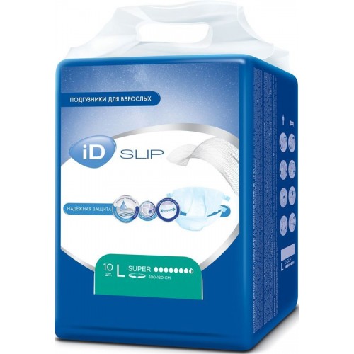 Подгузники для взрослых iD Slip Размер L (10 шт)
