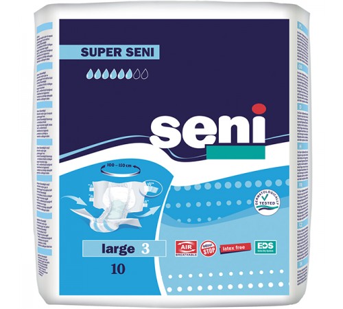 Подгузники для взрослых Super Seni Large 3 (10 шт)