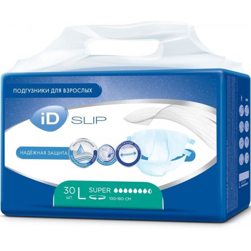 Подгузники для взрослых iD Slip Размер L (30 шт)