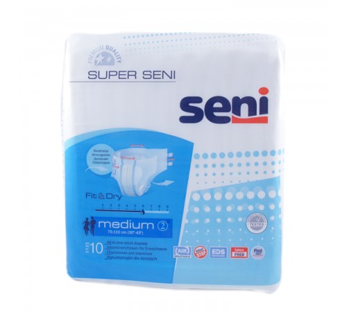 Подгузники для взрослых Super Seni Medium 2 (10 шт)